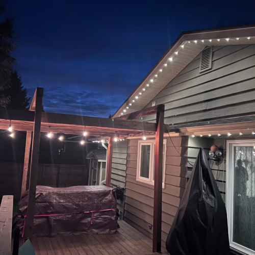 exterior lights on pergola